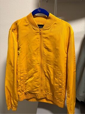 Forever 21 Men's Mustard Yellow Bomber Jacket
